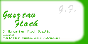 gusztav floch business card